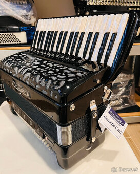 Nový akordeón Beltunica Proffesionall- IV- 96 basový- krásny - 9