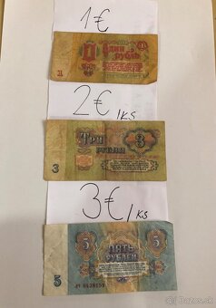 Staré bankovky 1 - 9