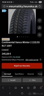 Zimné pneumatiky 225/55 r17 dot2025 - 9