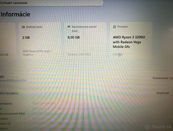 Notebook ASUS M509DA Ryzen 3 / 8GB RAM / 256GB SSD - 9