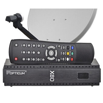 Predám satelitný prijímač Opticum X80RF - 9