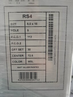 Alu disky R18 5x112 8J Et30 MAM RS4 MSL Seat Audi VwŠkoda - 9