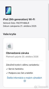 Nový Apple iPad 9.Gen 10.2”64gb Wifi Spacegray záruka - 9