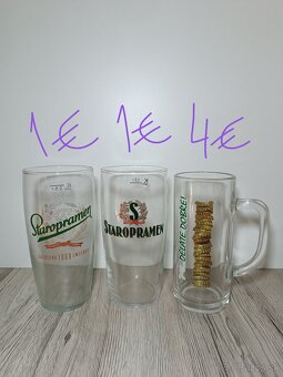 České pivové poháre 3 - 9