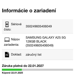 SAMSUNG Galaxy A25 5G 6GB/128GB - 9
