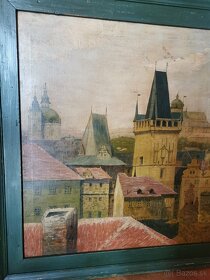 Predám starý obraz Praha - 9