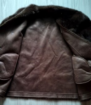 Hnedá krátka kožušinová bunda, v. XL/XXL - 9