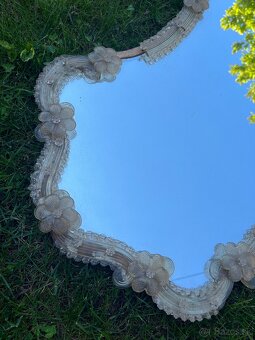 Starožitné veľké MURANO zrkadlo - 9