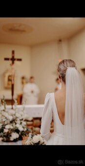 Svadobné šaty, veľkosť 36/38 - 9