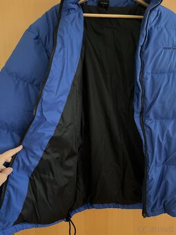 Modrá pánska páperová bunda - 9
