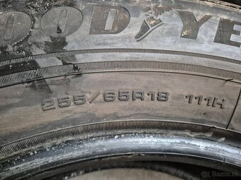 255/65 r18 zimné 4 ks GOODYEAR dezén 8,8-8,4 mm DOT2022 - 9
