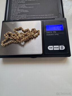 Zlata retiazka valis 14k s puncom - 9