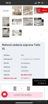 sedacia súpeava Tollo XL nová, nepoúžitá - 9