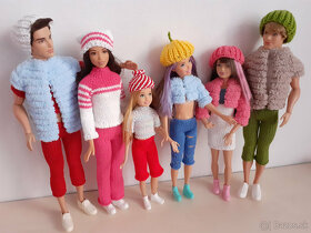 oblečenie vesty rolák šaty pre bábiky barbie ken - 9