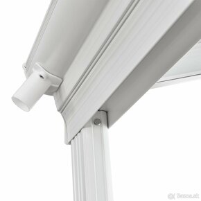 Hliníková pergola Borneo 4 x 3 a 6 x 3 - biela transparentná - 9