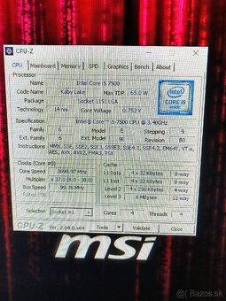 I5-7500 , GTX 1060 - 9