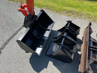 Minibagr Kubota KX019-4 hyd.podvozek, AUX, 3xlžíce - 9