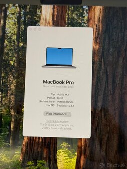 MacBook Pro M3 14” 512gb alza zaruka ako novy - 9
