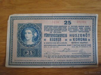 25 korún z roku 1918 - 9