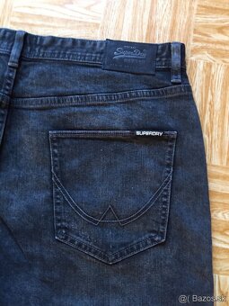 panske riflove sortky, kratasy Superdry velkost W36 - 9