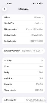 Nový iPhone 16 Pro Max 256 GB black titanium - 9