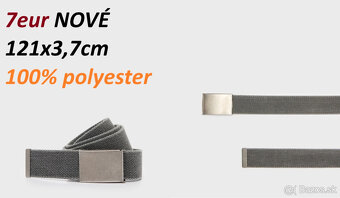 Podkolienky Zlatan 2 páry, Opasok Textilný, Eko Koža, Koža - 9