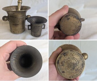 Bulharský čajník, Čutora, Mosadzný mažiar, váza - 9