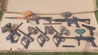 Paintball zbrane pre 8 ludi komplet - 9