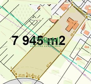Rozľahlý pozemok 7 945 m2 Nitra - Čermáň všetky IS ID 409-14 - 9
