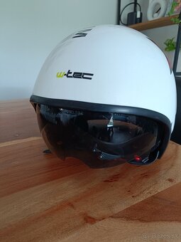 Helma na skúter W-Tec, biela, veľkosť XL (61cm) - 9
