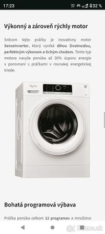 Predám práčku Whirlpool - 9