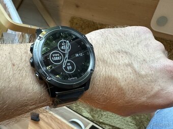 Garmin Fenix 5X Plus Sapphire, Slate Gray, Leather band - 9