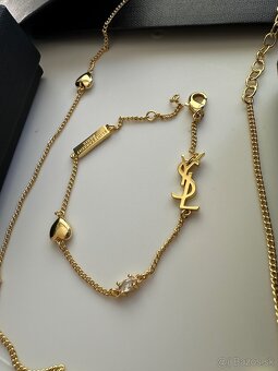 Nová nenosena luxusná sada naramku a nahrdelnika YSL - 9