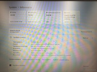 Notebook HP 840 G1 / i5 / 8GB RAM / 256GB SSD / W11 - 9