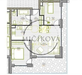 Trojizbový byt, terasa, v meste Galanta, Richtárske pole - 9