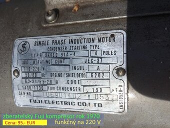 Unikátny FUJI kompresor 1970 Japan - 9