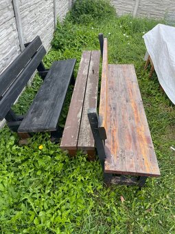 Drevené masívne stoly hrúbka 6cm, pre 4,6,8,10 ľudí - 9