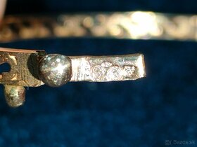 Stary naramok Diamanty Vintage Rucna pilka - 9