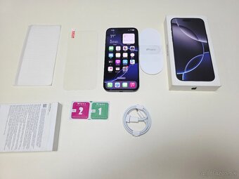 APPLE IPHONE 16 PRO MAX 256GB ,BLACK.TOP STAV ,BATERKA 100% - 9