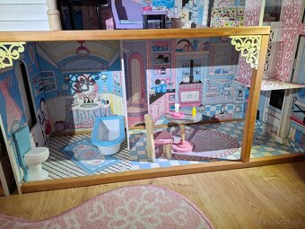 Veľký drevený barbie dom - 2 ks - 9