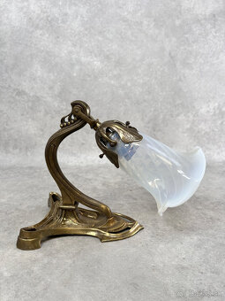 Secesný trojramenný luster + 3ks nástenné lampy - 9