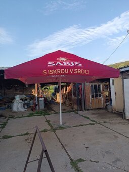 Plachta na zahradny/pivný/ slnečnilk daždnik3,5x3,5m- NOVA - 9