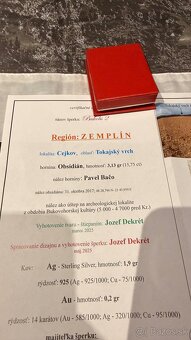 ORIGINALNY SPERK"OBSIDIAN V STRIEBRE SO ZLATOM" - 9