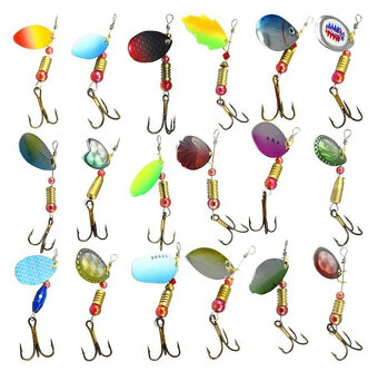 Rybárske potreby - sada mix blinkrov - 9