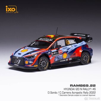 Modely Hyundai i20 N Rally1 1:43 IXO - 9