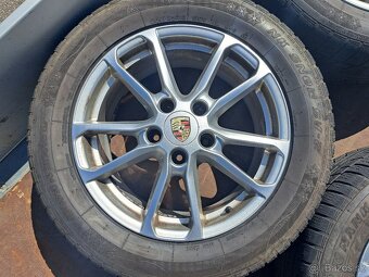 Porsche Cayenne - Originání alu kola 18" Zimní pneu - 9