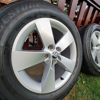 ORIGINAL DISKY SKODA 5x112 R17 + LETNE 215/65 R17 - 9