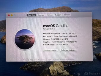 MacBook Pro Retina 13” (Late 2012) 128 GB SSD 8 GB RAM - 9