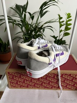 Vans Old Skool 43 fialové sivé nové - 9