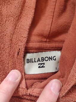 Billabong mikina s kapucí – tmavě oranžová, vel. L - 9